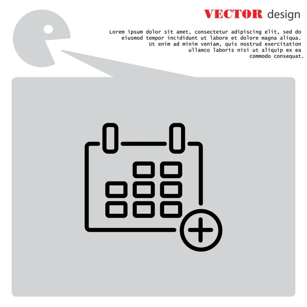 Icône de ligne de calendrier — Image vectorielle
