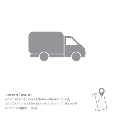 Web satırı simgesi. Teslimat