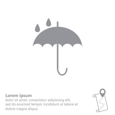 şemsiye satırı simgesi