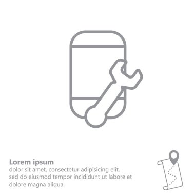 Akıllı Telefon Düz Simgesi