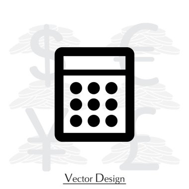 vektör hesap makinesi simge