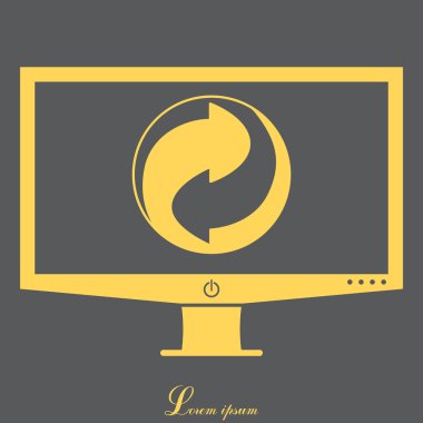 geri dönüşüm işareti simgesi