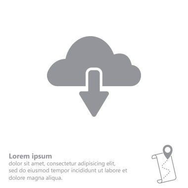 Bulut indirme simgesi