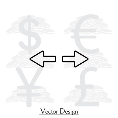 ok sol ve sağ çizgi simgesine