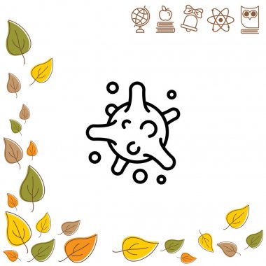 Bakteri, virüs web simgesi