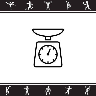 Mutfak Web simgesi ölçekler