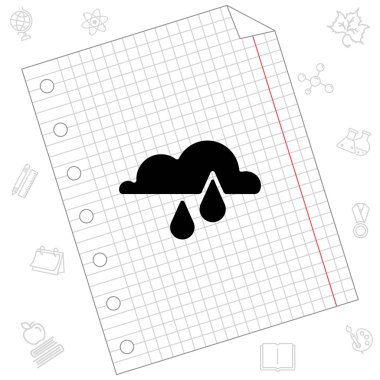 Yağmur bulutu web simgesi
