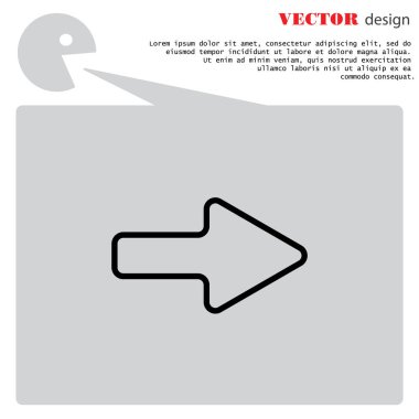 düz simgesini sağ ok