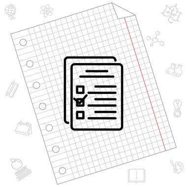 Denetim listesi satırı simgesi