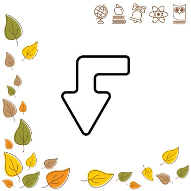  Düz simgesini sol ok