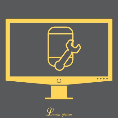 Akıllı Telefon Düz Simgesi