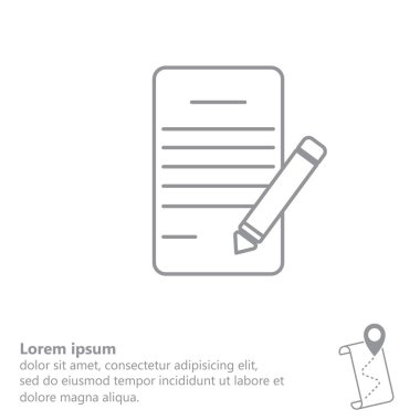  Defteri ve kalem simgesini