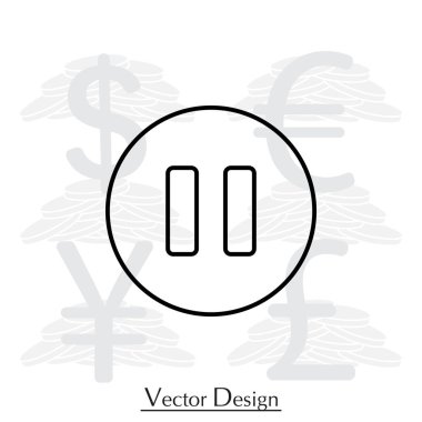 basit simge duraklatma