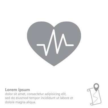 kalp, kalp atışı simgesi 