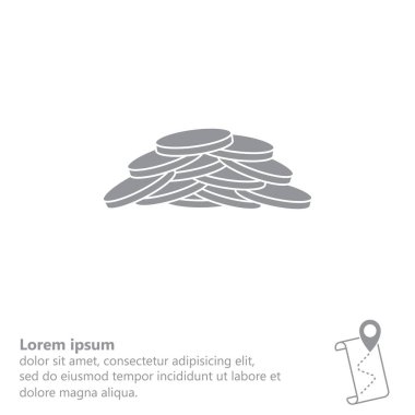 Paralar illüstrasyon yığını