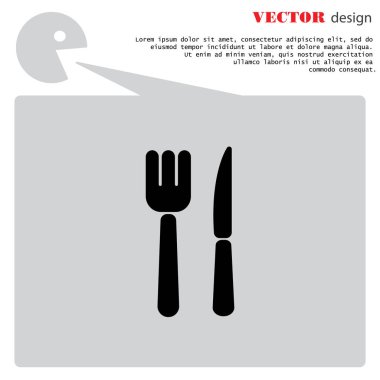 çatal ve bıçak simgesi