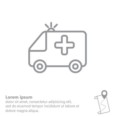 Ambulans araba simgesi