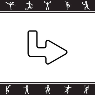 Sağ ok düz simgesi 