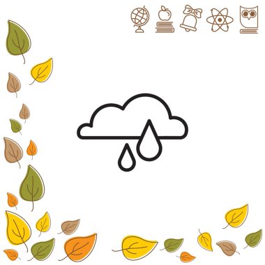 Yağmur bulutu web simgesi