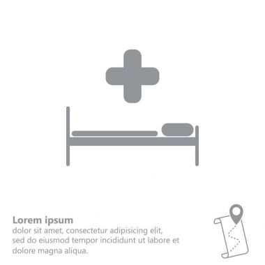hastane yatak simgesi