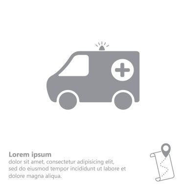 Ambulans araba simgesi