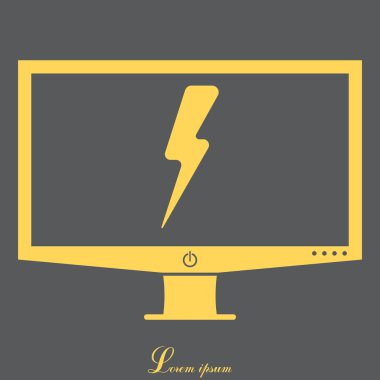 Yıldırım satırı simgesi