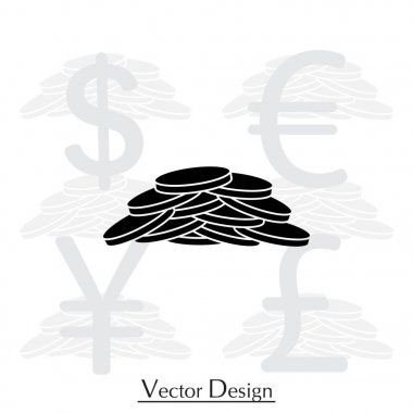 Paralar illüstrasyon yığını