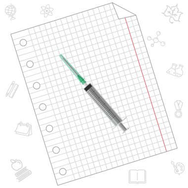 Tıbbi şırınga simgesi