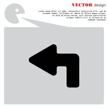  sol ok yukarı düz simgesi