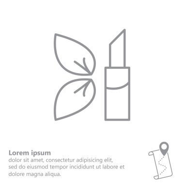 Ruj çizgisi simgesi