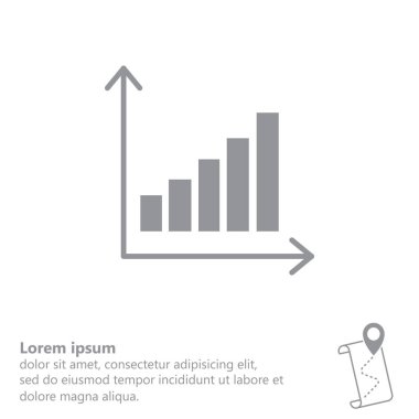 İş grafiği web satırı simgesi