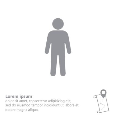 Adamın basit simgesi