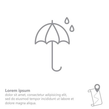 şemsiye satırı simgesi