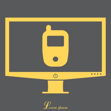 Telefon Düz Simgesi