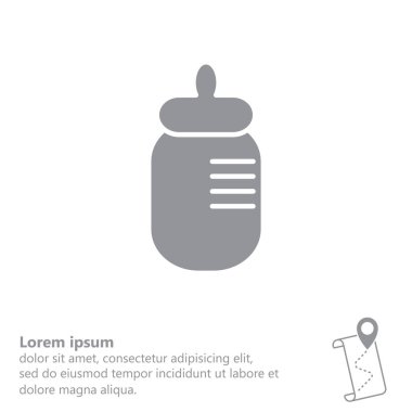 Bebek şişe web simgesi