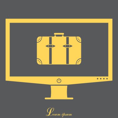 Bagaj vektör simgesi