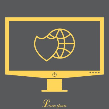 Dünya küre ile kalkan