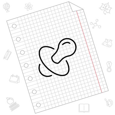 Meme ucu satırı simgesi