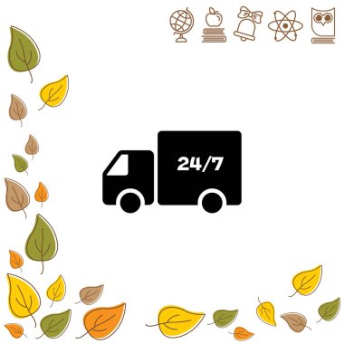 Web satırı simgesi. nakliye