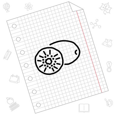  satırı simgesi. Kivi