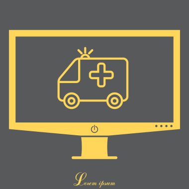 Ambulans araba simgesi