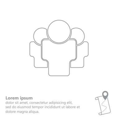 İnsanlar satırı simgesi 