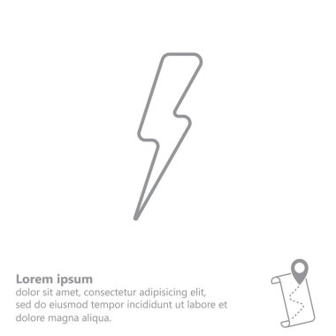 Yıldırım satırı simgesi