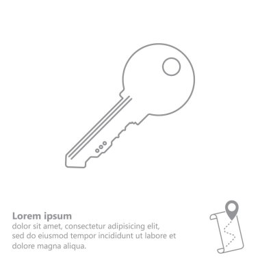 anahtar simge vektör