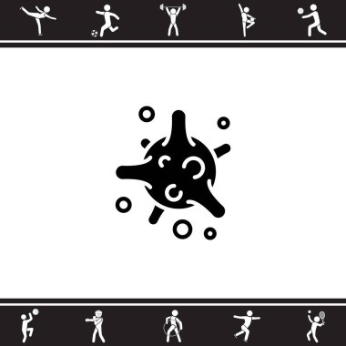 Bakteri, virüs web simgesi