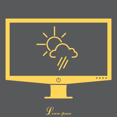  Güneş bulut ile yağmur arkasında