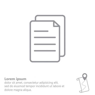 satırı Not kağıt simgesi