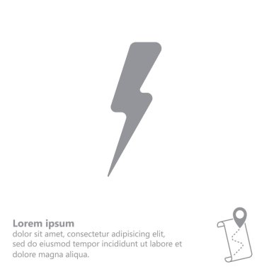 Yıldırım satırı simgesi