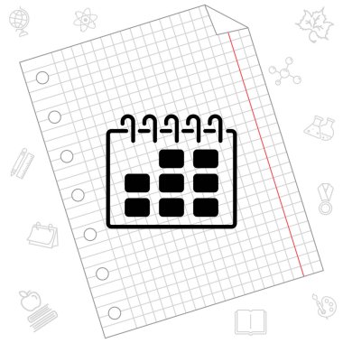 Takvim Web satırı simgesi