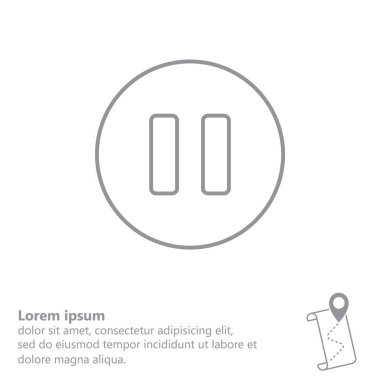 basit simge duraklatma